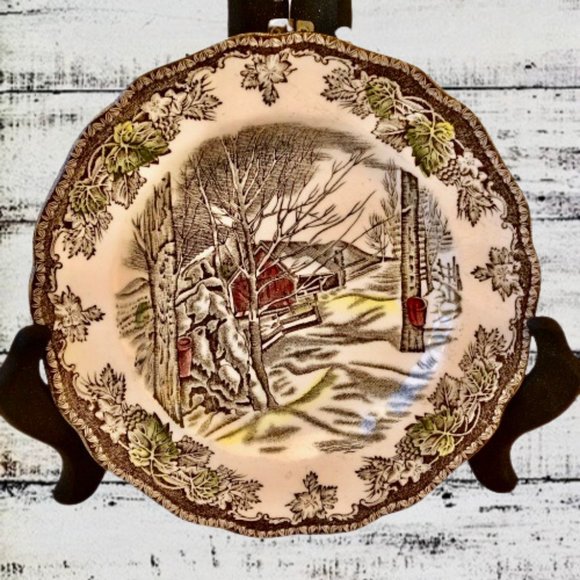 Johnson Bros Friendly Village Bread + Butter Dessert Plate Sugar Maple 6” - Picture 9 of 9